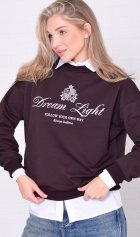 Свитшот женский 6-221 (коричневый) от компании Новое Кимоно, г. Иваново