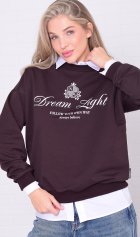 Свитшот женский 6-221 (коричневый) от компании Новое Кимоно, г. Иваново