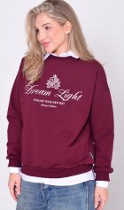 Свитшот женский 6-221а (бордо) от компании Новое Кимоно, г. Иваново