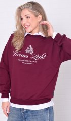 Свитшот женский 6-221а (бордо) от компании Новое Кимоно, г. Иваново Свитшот женский 6-221а (бордо) от компании Новое Кимоно, г. Иваново