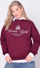 Свитшот женский 6-221а (бордо) от компании Новое Кимоно, г. Иваново