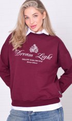 Свитшот женский 6-221а (бордо) от компании Новое Кимоно, г. Иваново
