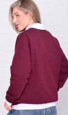 Свитшот женский 6-221а (бордо) от компании Новое Кимоно, г. Иваново