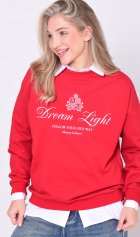 Свитшот женский 6-221в (красный) от компании Новое Кимоно, г. Иваново