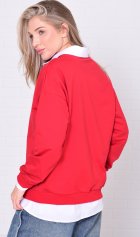 Свитшот женский 6-221в (красный) от компании Новое Кимоно, г. Иваново Свитшот женский 6-221в (красный) от компании Новое Кимоно, г. Иваново