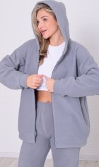 Толстовка женская 6-222 (серый) от компании Новое Кимоно, г. Иваново