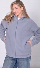 Толстовка женская 6-222 (серый) от компании Новое Кимоно, г. Иваново Толстовка женская 6-222 (серый) от компании Новое Кимоно, г. Иваново