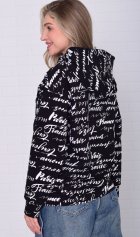 Толстовка женская 6-223 (черно-белый) от компании Новое Кимоно, г. Иваново