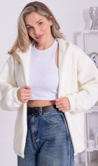 Толстовка женская 6-225б (молоко) от компании Новое Кимоно, г. Иваново