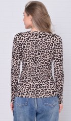 Лонгслив женский 6-226а (бежевый) от компании Новое Кимоно, г. Иваново