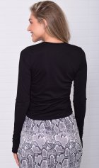 Лонгслив женский 6-227а (черный) от компании Новое Кимоно, г. Иваново Лонгслив женский 6-227а (черный) от компании Новое Кимоно, г. Иваново