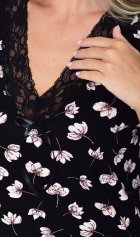 Туника женская 6-228а,(черные цветы) шт от компании Новое Кимоно, г. Иваново