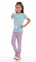 Пижама детская 7-189 (ментол+розовый). от компании Новое Кимоно, г. Иваново
