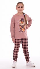 Пижама детская 7-297а (капучино) Тигр в шапке от компании Новое Кимоно, г. Иваново