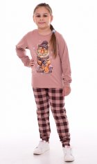 Пижама детская 7-297а (капучино) Тигр в шапке от компании Новое Кимоно, г. Иваново
