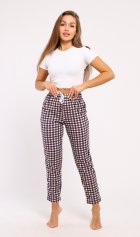 Брюки женские 8-031д (клетка) от компании Новое Кимоно, г. Иваново