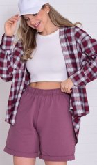 Шорты женские 8-052б (брусничный) от компании Новое Кимоно, г. Иваново