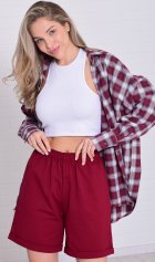 Шорты женские 8-052в (марсала) от компании Новое Кимоно, г. Иваново