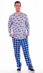 Пижама мужская 9-147 (синий) от компании Новое Кимоно, г. Иваново