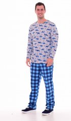 Пижама мужская 9-147 (синий) от компании Новое Кимоно, г. Иваново