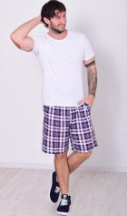 Шорты мужские 9-173д (голубая клетка) от компании Новое Кимоно, г. Иваново Шорты мужские 9-173д (голубая клетка) от компании Новое Кимоно, г. Иваново