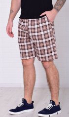 Шорты мужские 9-173и (коричневая клетка) от компании Новое Кимоно, г. Иваново