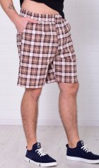Шорты мужские 9-173и (коричневая клетка) от компании Новое Кимоно, г. Иваново