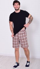 Шорты мужские 9-173и (коричневая клетка) от компании Новое Кимоно, г. Иваново