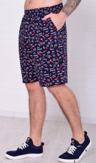 Шорты мужские 9-173к (синий перчик) от компании Новое Кимоно, г. Иваново