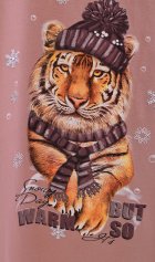 Пижама мужская 9-182а (капучино) Тигр в шапке от компании Новое Кимоно, г. Иваново