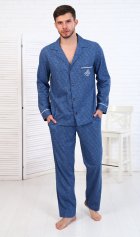 Пижама мужская 9-194е (темно-синий) от компании Новое Кимоно, г. Иваново