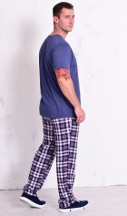 Пижама мужская 9-208 (синий) от компании Новое Кимоно, г. Иваново