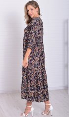 *Платье женское Ф-1-074 (темно-синий) от компании Новое Кимоно, г. Иваново