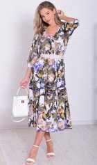 *Платье женское Ф-1-074г (индиго) от компании Новое Кимоно, г. Иваново *Платье женское Ф-1-074г (индиго) от компании Новое Кимоно, г. Иваново