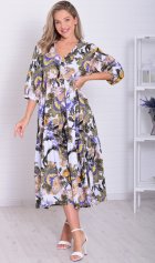 *Платье женское Ф-1-074г (индиго) от компании Новое Кимоно, г. Иваново