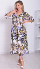 *Платье женское Ф-1-074г (индиго) от компании Новое Кимоно, г. Иваново *Платье женское Ф-1-074г (индиго) от компании Новое Кимоно, г. Иваново