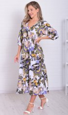 *Платье женское Ф-1-074г (индиго) от компании Новое Кимоно, г. Иваново *Платье женское Ф-1-074г (индиго) от компании Новое Кимоно, г. Иваново