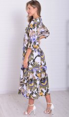 *Платье женское Ф-1-074г (индиго) от компании Новое Кимоно, г. Иваново