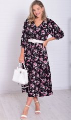 *Платье женское Ф-1-074и (черный) от компании Новое Кимоно, г. Иваново *Платье женское Ф-1-074и (черный) от компании Новое Кимоно, г. Иваново