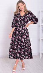 *Платье женское Ф-1-074и (черный) от компании Новое Кимоно, г. Иваново *Платье женское Ф-1-074и (черный) от компании Новое Кимоно, г. Иваново