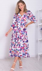 *Платье женское Ф-1-074в (радужный) от компании Новое Кимоно, г. Иваново
