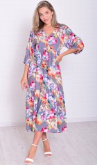 *Платье женское Ф-1-074з (акварель) от компании Новое Кимоно, г. Иваново