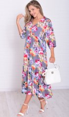 *Платье женское Ф-1-074з (акварель) от компании Новое Кимоно, г. Иваново