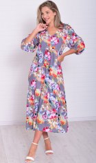 *Платье женское Ф-1-074з (акварель) от компании Новое Кимоно, г. Иваново