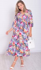 *Платье женское Ф-1-074з (акварель) от компании Новое Кимоно, г. Иваново
