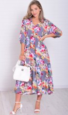 *Платье женское Ф-1-074з (акварель) от компании Новое Кимоно, г. Иваново