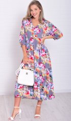 *Платье женское Ф-1-074з (акварель) от компании Новое Кимоно, г. Иваново *Платье женское Ф-1-074з (акварель) от компании Новое Кимоно, г. Иваново