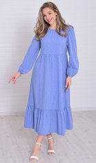*Платье женское Ф-1-069м (небесный) от компании Новое Кимоно, г. Иваново