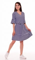 *Платье женское Ф-1-070 (сине-белая полоска) от компании Новое Кимоно, г. Иваново