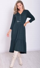 *Платье женское Ф-1-071д (изумруд) от компании Новое Кимоно, г. Иваново